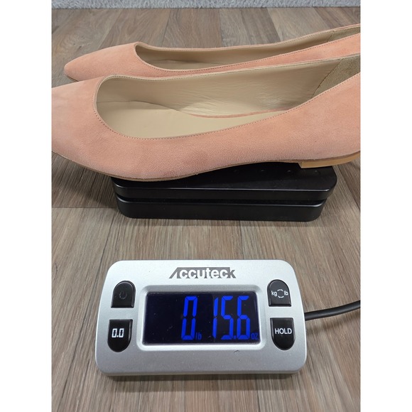 M.Gemi EU 41 Pink Suede Leather Pointed Toe Ballet Flats Made in Italy - Picture 10 of 10